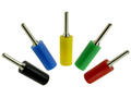 Banana plug; 2mm; 25.204.2; black; 25mm; solder; 10A; 60V; nickel plated brass; PE; Amass; RoHS