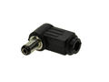 Plug; 2,1mm; DC power; 5,5mm; 9,0mm; WDC21-55K; angled 90°; for cable; solder; plastic; RoHS