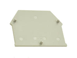 End cover; for DIN rail terminal blocks; DK6NC; grey; Dinkle; RoHS