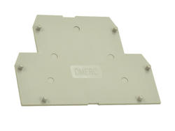 End cover; DMERC; polyamide; light gray; 65,5x66mm; Dinkle