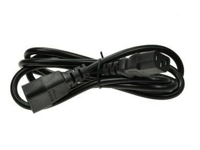 Cable; extension cord; PK-3WP1,5; IEC C14 IBM straight plug; IEC C13 IBM straight socket; 1,5m; black; 3 cores; 0,75mm2; PVC; round; stranded; Cu