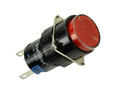Przełącznik; przyciskowy; LAS1-AY-11Z/R/24V; ON-ON; czerwony; podświetlenie LED 24V; czerwony; do lutowania; 2 pozycje; 5A; 250V AC; 16mm; 30mm; Onpow