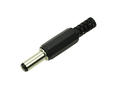 Plug; 2,5mm; DC power; 5,5mm; 14,0mm; DCP-02-2.5B; straight; for cable; solder; plastic; RoHS