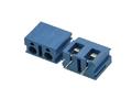 Terminal block; KLS2-300-02P; 2 ways; R=7,50mm; 12,4mm; 16A; 300V; through hole; straight; round hole; cross screw; screw; 2,5mm2; blue; KLS; RoHS