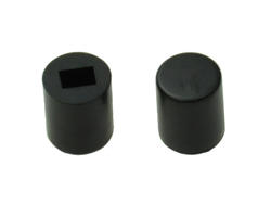 Cap; SC002-B; black; round; 6mm; 7mm; 2x3mm; RoHS