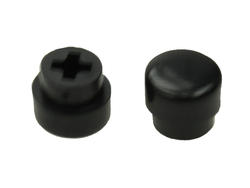 Cap; SC017-B; black; mushroom; round; 8,3mm; 7,1mm; 2,5mm; RoHS
