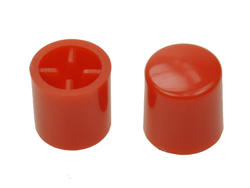 Cap; SC016-R; red; round; 11,8mm; 12,4mm; 3,3x3,3mm; RoHS