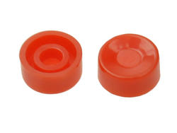 Cap; SC010-R; red; round; 10mm; 5,3mm; 3,5mm; RoHS