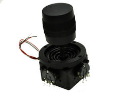 Switch; joystick; D300X-R1; potentiometer; 5kOhm; 360°; momentary; panel mounting; through hole; 50mA; 12V DC; 3 ways; pin spacing 32,5mm; 34mm; RoHS