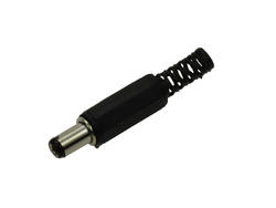 Plug; 2,5mm; DC power; 5,5mm; 9,0mm; DCP-02-2.5A; straight; for cable; solder; plastic