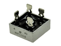 Bridge rectifier; KBPC5010; 50A; 1000V; cube; connectors; FM type 28,3x28,3x11mm; RoHS