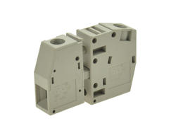 Connector; panel mounted; PPACN-10; grey; 0,5÷16mm2; screw; horizontal; 65A; 300V; 1 way; for panel; Dinkle; RoHS