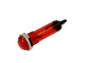Indicator; N-808-R-230VAC; 10,5mm; neon bulb 250V backlight; red; 4,8x0,8mm connectors; red; IP20; 34mm; Canal; RoHS