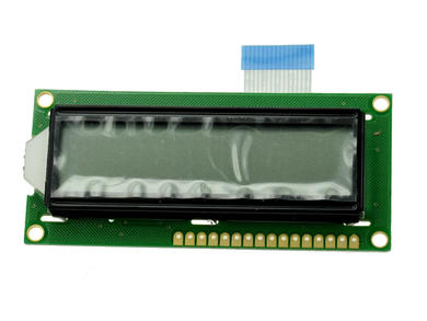 Wyświetlacz; LCD; alfanumeryczny; CBC016002D39-FHW-R; 16x2; czarny; Kolor tła: biały; podświetlenie LED; 64mm; 16mm; AV-Display; RoHS