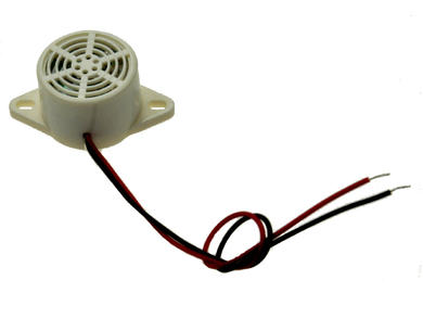 Electromagnetic buzzer; MNB12; 12V; 400Hz; on panel; 7,6; with built in generator; cables