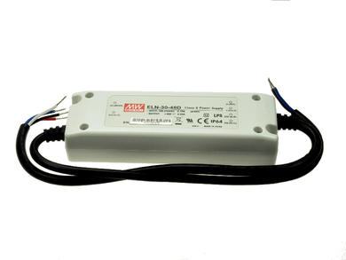 Power Supply; for LEDs; ELN-30-48D; 48V DC; 630mA; 30,24W; constant voltage design; IP64; Mean Well