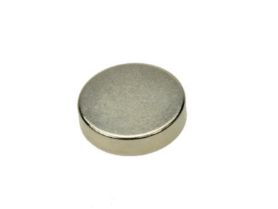Magnet; cylindrical; N38; 20mm; 5mm; nickel plated; Neodymium