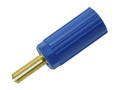 Banana plug; 4mm; WB13-BL; blue; 37mm; screwed