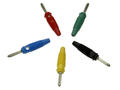 Banana plug; 4mm; BUELA-30 930727101; red; 60mm; pluggable (4mm banana socket); solder; 30A; 60V; nickel plated brass; PVC; Hirschmann; RoHS; BILA-30