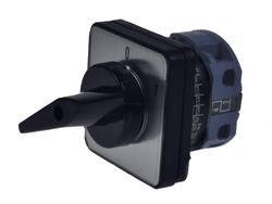Switch; cam; rotary; LW26-20-M1-F/1P 01; 2 positions; OFF-ON; 60°; bistable; panel mounting; 1 way; 1 layer; screw; 20A; 440V AC; black; 8,5mm; 48x48mm; 32mm; Howo; RoHS