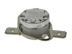Thermostat; bimetallic; KSD301A-150OF1-C; NC; 150°C; 120°C; 10A; 250V AC; Metal diameter 16x20mm with moving bracket; 6,3mm horizontal connectors; ceramic; KLS; RoHS