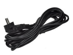 Cable; power supply; AK-PC-05A; IEC C13 IBM straight socket; CEE 7/7 angled plug; 5m; black; 3 cores; 0,75mm2; 10A; Akyga; PVC; round; stranded; CCA; RoHS