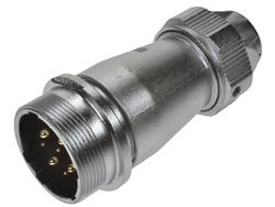 Plug; WF24J9ZE1; 9 ways; solder; 0,75; 2,5mm2; 9-10,5mm; WF24; for cable; IP67; 25A; 500V; Weipu; RoHS