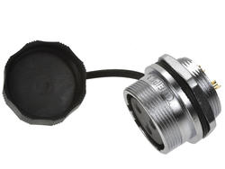 Socket; WF24K3ZM1; 3 ways; solder; 2,5mm2; 9-10,5mm; WF24; for panel; 24mm; IP67; 25A; 500V; Weipu; RoHS