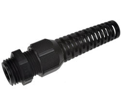 Cable gland with grommet; A1546.17.08; polyamide; IP68; black; M16; 4÷8mm; 16,0mm; with metric thread; Agro; RoHS