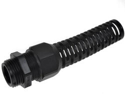Cable gland with grommet; A1546.20.12; polyamide; IP68; black; M20; 5,5÷12mm; 20,2mm; with metric thread; Agro; RoHS