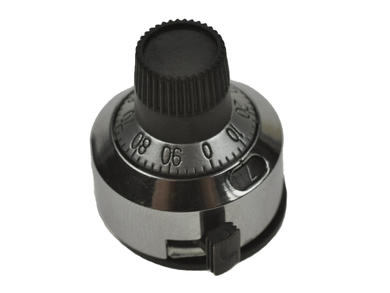 turns counter; dial 6005; 6,35mm; gray; black; fi 22/11mm; 23,5mm; ABS; aluminium; with brake; with range/scale; 15; Omter