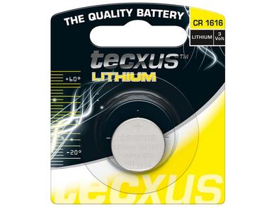 Bateria; litowa; CR1616; 3V; 55mAh; blister; fi 16x1,6mm; TECXUS; 1616