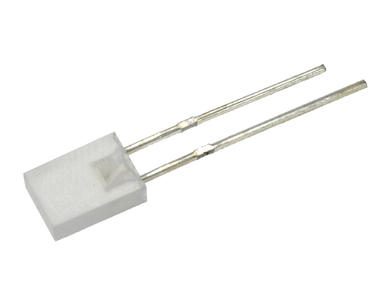 Dioda LED; DL25B; 2x5mm; biały; 300mcd; 160°; dyfuzyjna; biała; przewlekany (THT)