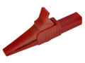 Crocodile clip; 27.262.1; red; 83,5mm; pluggable (4mm banana socket); 32A; 1000V; safe; nickel plated brass; Amass; RoHS; 8.102.R