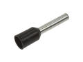 Cord end terminal; 10mm; ferrule; insulated; KRI150BK10; black; straight; for cable; 1,5mm2; crimped; 1 way