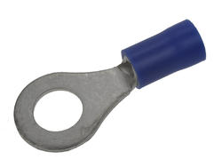 Cord end terminal; M6; ring; insulated; 01103-RV2-6.; blue; straight; for cable; 1,5÷2,5mm2; tinned; crimped