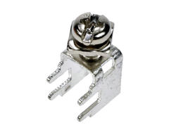 Connector; M4; screw; uninsulated; KSNM4A; angled 90°; through hole; screw; 1 way