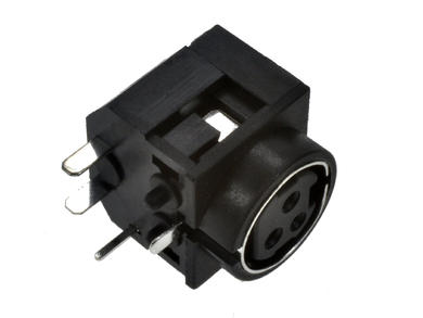 Socket; DC power; with cutout; 3 ways; PC-MDJ-401-3P; angled 90°; through hole; metal; RoHS