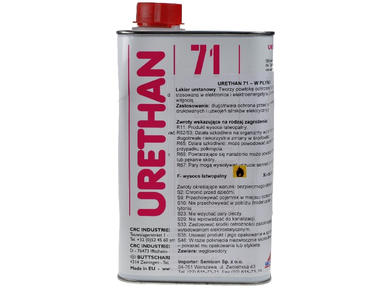 Varnish; zabezpieczający; Urethan 71/1l; 1l; liquid; metal case; Kontakt Chemie