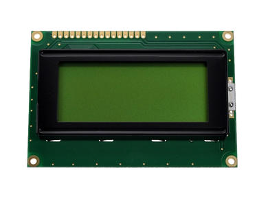 Display; LCD; alphanumeric; WH1604A-YYH-CT; 16x4; black; Background colour: green; LED backlight; 62mm; 26mm; Winstar; RoHS