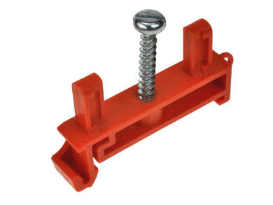 Rail mounting bracket; LTT2; 8mm; plastic; orange; Simet