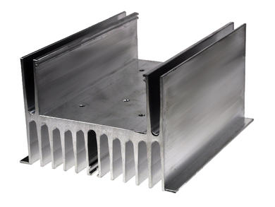 Heatsink; SSR P4357/15; for 1 phase SSR; for 3-phase SSR; with holes; plain; 0,8K/W; 150mm; 124mm; 80mm; Firma Piekarz