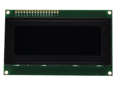Wyświetlacz; LCD; alfanumeryczny; ABC020004B33-DIW-R-01; 20x4; Kolor tła: czarny; podświetlenie LED; 77mm; 26,5mm; AV-Display; RoHS