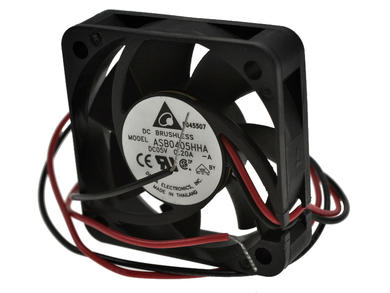 Fan; ASB0405HHA-A; 40x40x10mm; slide bearing; 5V; DC; 0,65W; 13,84m3/h; 29,5dB; 0,13A; 7000RPM; 2 wires; Delta Electronics; RoHS