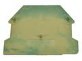 End cover; for DIN rail terminal blocks; DK2.5NC-PE; green-yallow; Dinkle; RoHS