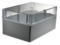 Enclosure; multipurpose; G2025C; polycarbonate; 240mm; 160mm; 120mm; IP65; light gray; transparent lid; Gainta; RoHS