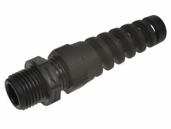 Cable gland with grommet; BS-M16BK ISO; polyamide; IP68; black; M16; 3,5÷8mm; 16,0mm; with metric thread; LappKabel; RoHS