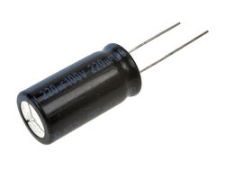 Capacitor; electrolytic; 220uF; 100V; TK; TKR221M2AJ26M; diam.13x26mm; 5mm; through-hole (THT); tape; Jamicon; RoHS