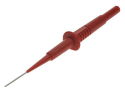Test probe; 20.155.1; red; 1mm; pluggable (4mm banana socket); 1A; 600V; 129,5mm; safe; stainless steel; PA; Amass; RoHS