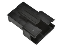 Plug; signal; KSM04; 4 ways; 1x4; straight; 2,50mm; for cable; black; latch; 1A; 250V; Connfly; RoHS